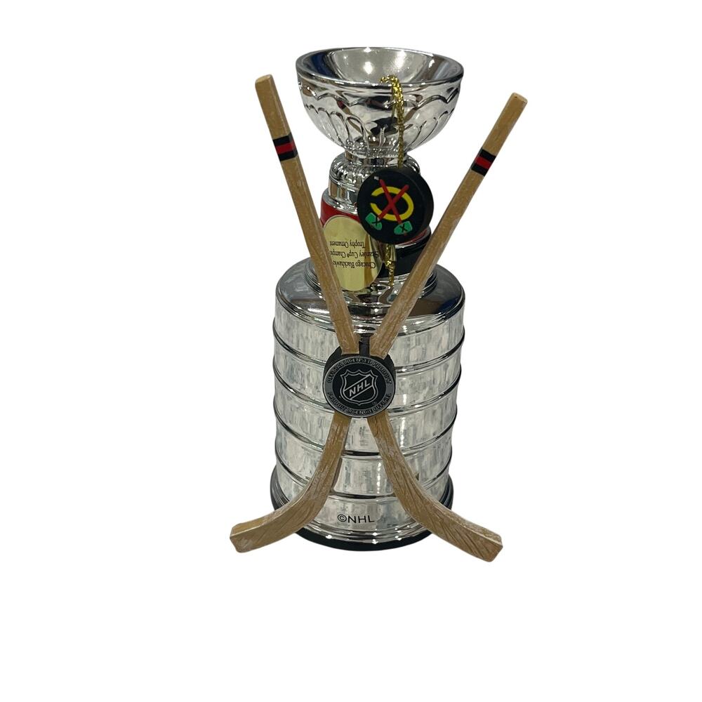 2010 Chicago Blackhawks Bradford Exchange Stanley Cup Champions Ornament